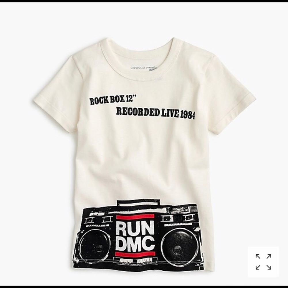*Price is Firm* J Crew Run DMC boys t-shirt, size 6-7